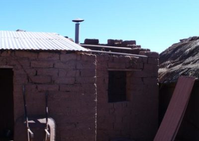 Adobe Construction with New Chimney